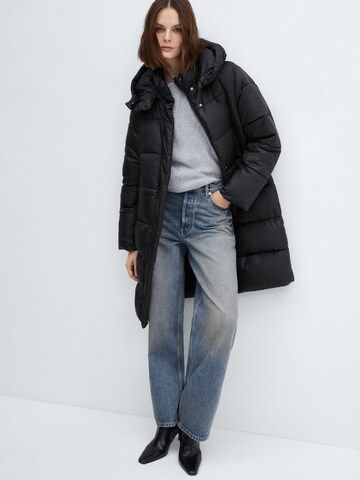 MANGO Winter Coat 'ROCIO' in Black