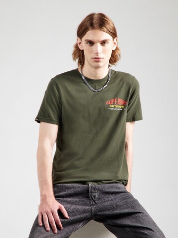 Superdry Póló 'Mountain' - zöld