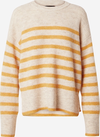 PIECES Pullover 'LINE' i grå: forside