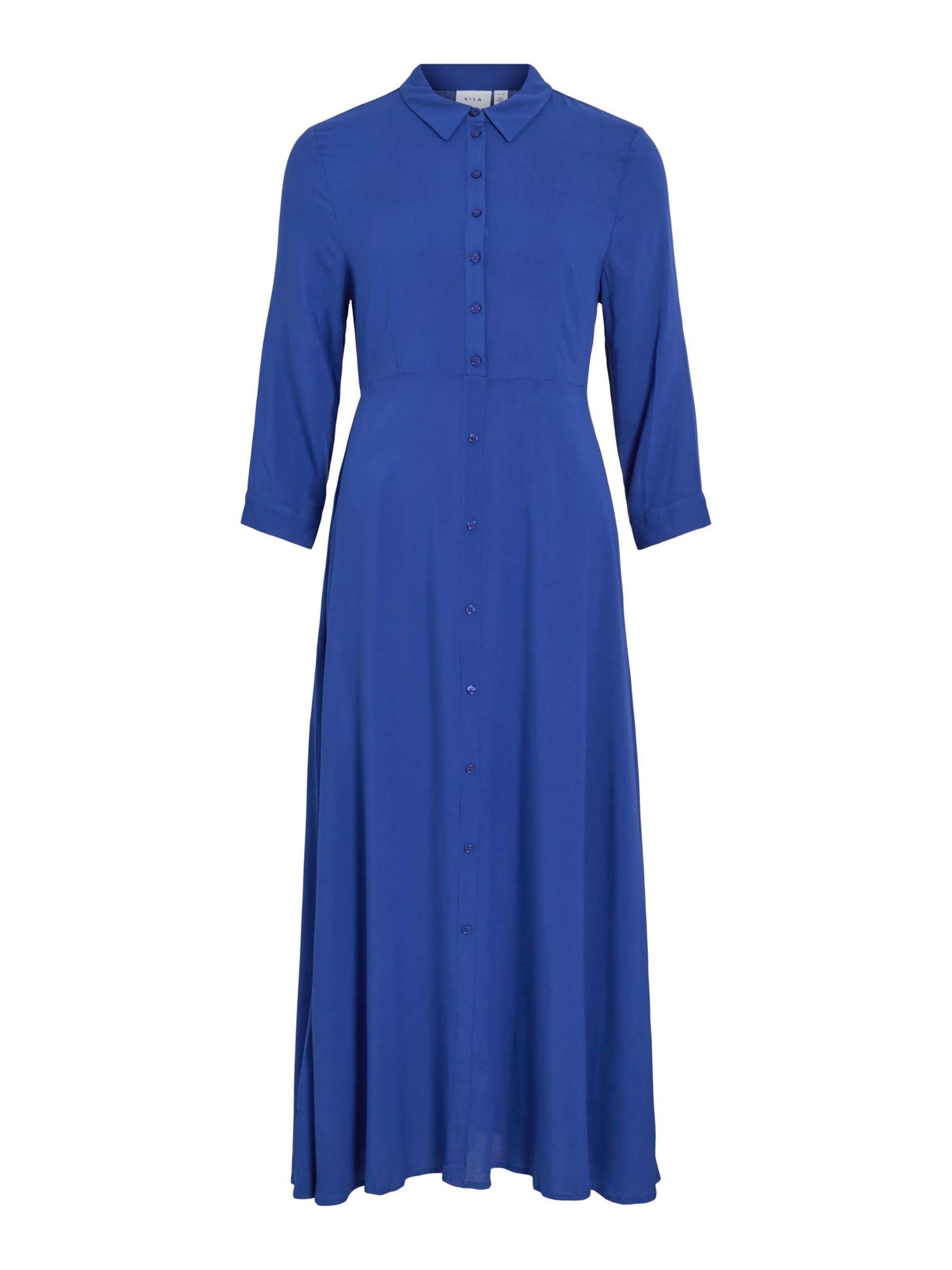 VILA - Vestido camisero 'VIAya Paya' en azul: frente