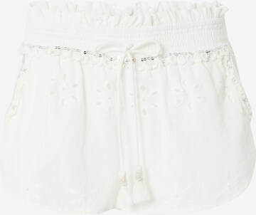 River Island Regular Pants in White: front