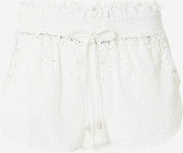 Regular Pantalon River Island en blanc : devant