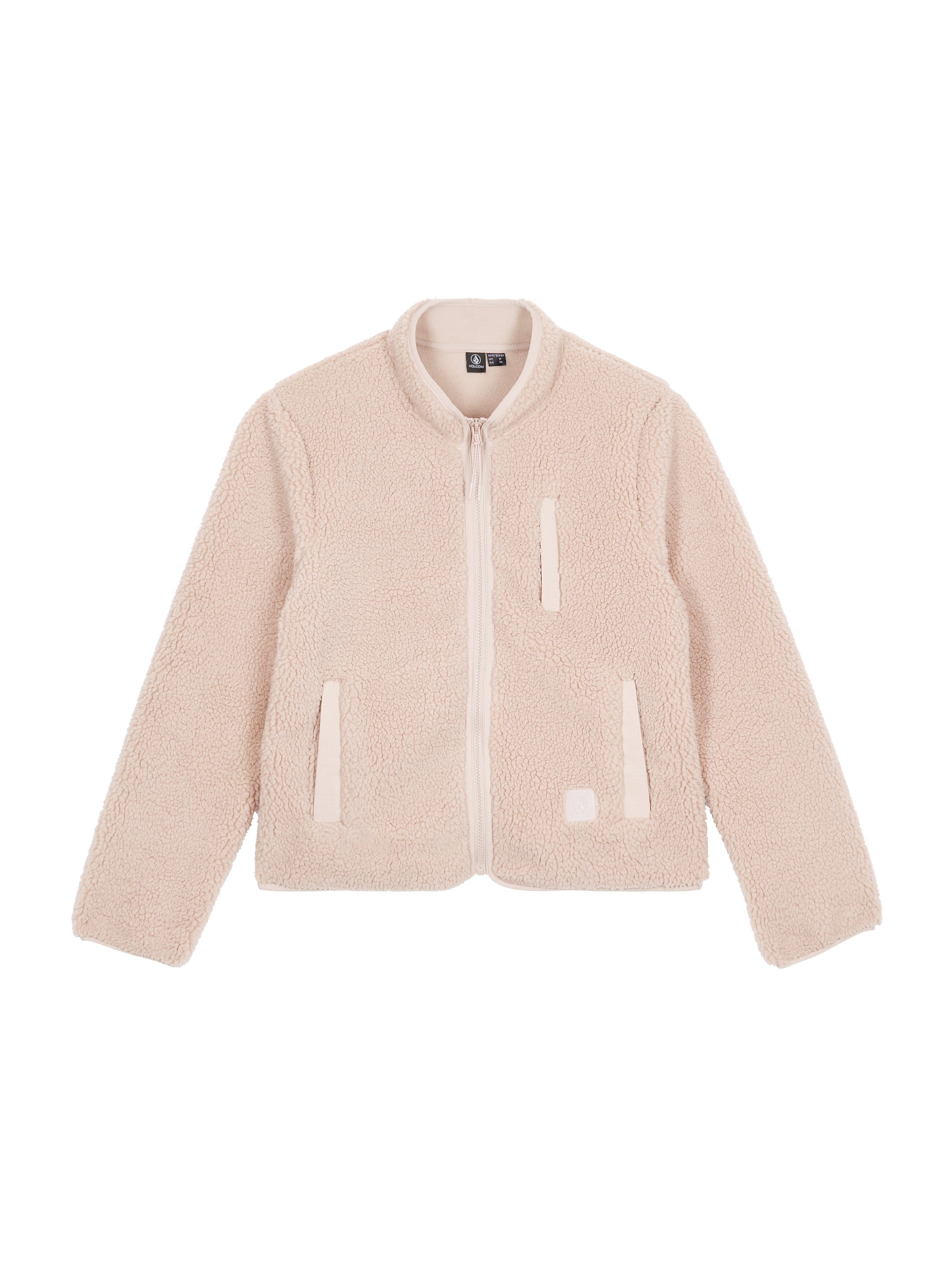 Veste en polaire 'Wuzer Fuzzar' Volcom en beige : devant