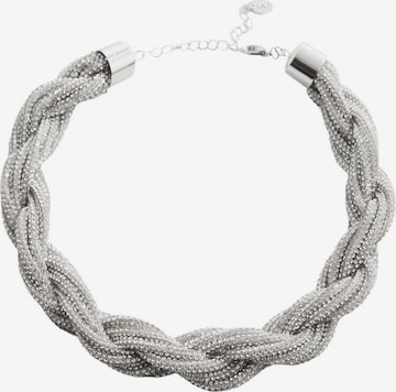 MANGO Halsband 'NUNA' i silver: framsida