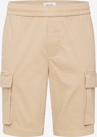 Regular Pantalon cargo 'CAM' Only & Sons en beige : devant