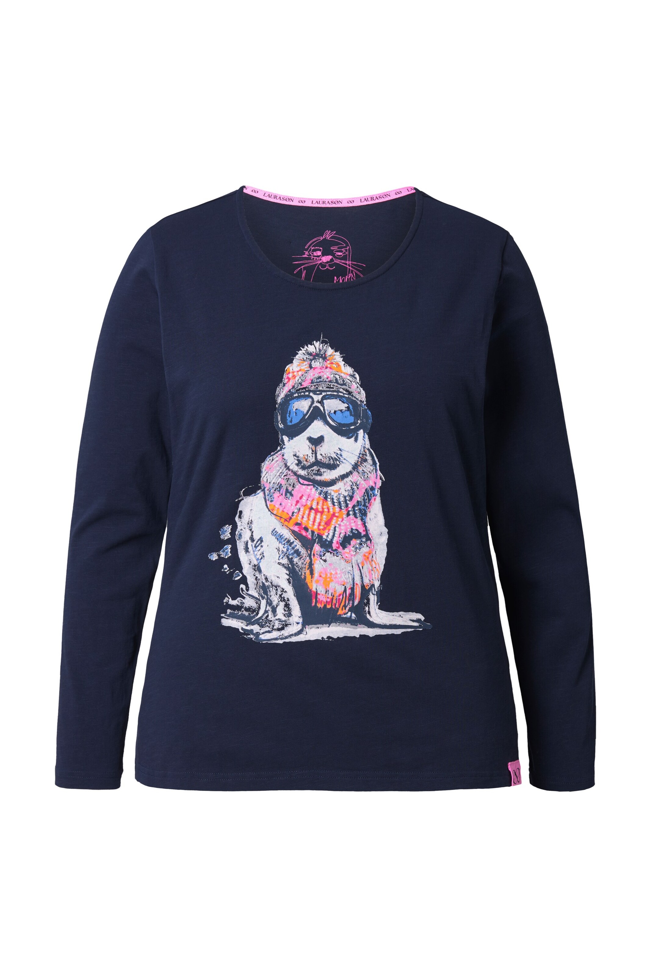 LAURASØN Shirt in Blauw: voorkant