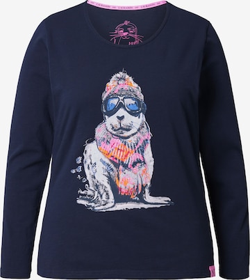 T-shirt LAURASØN en bleu : devant