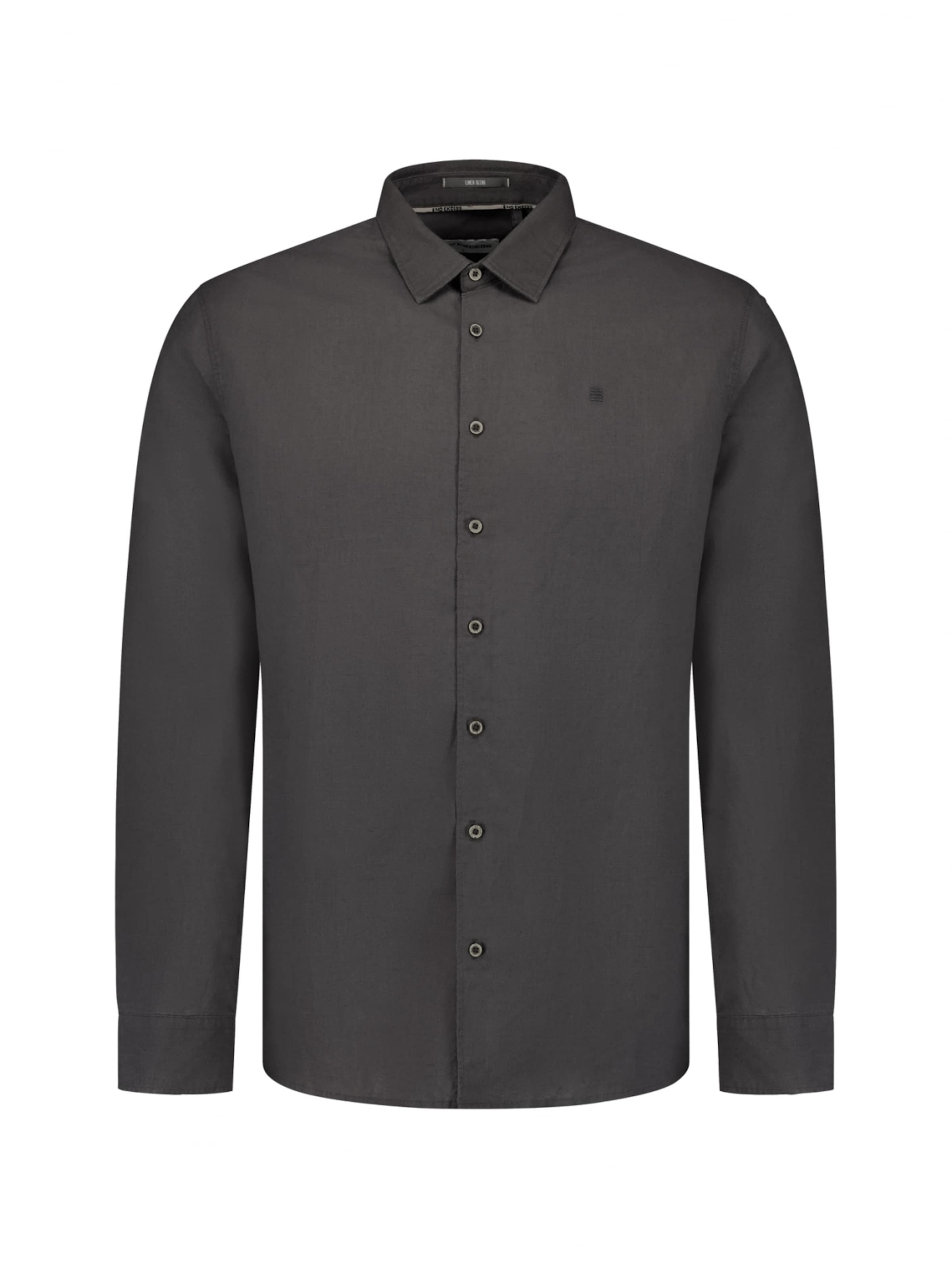 No Excess Button Up Shirt in Grey: front