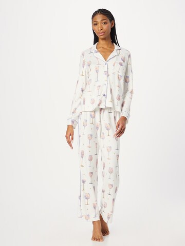 PJ Salvage Pajama in White: front