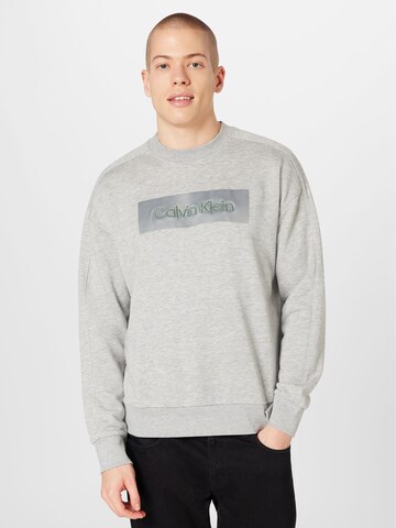 pelēks Calvin Klein Sportisks džemperis: no priekšpuses
