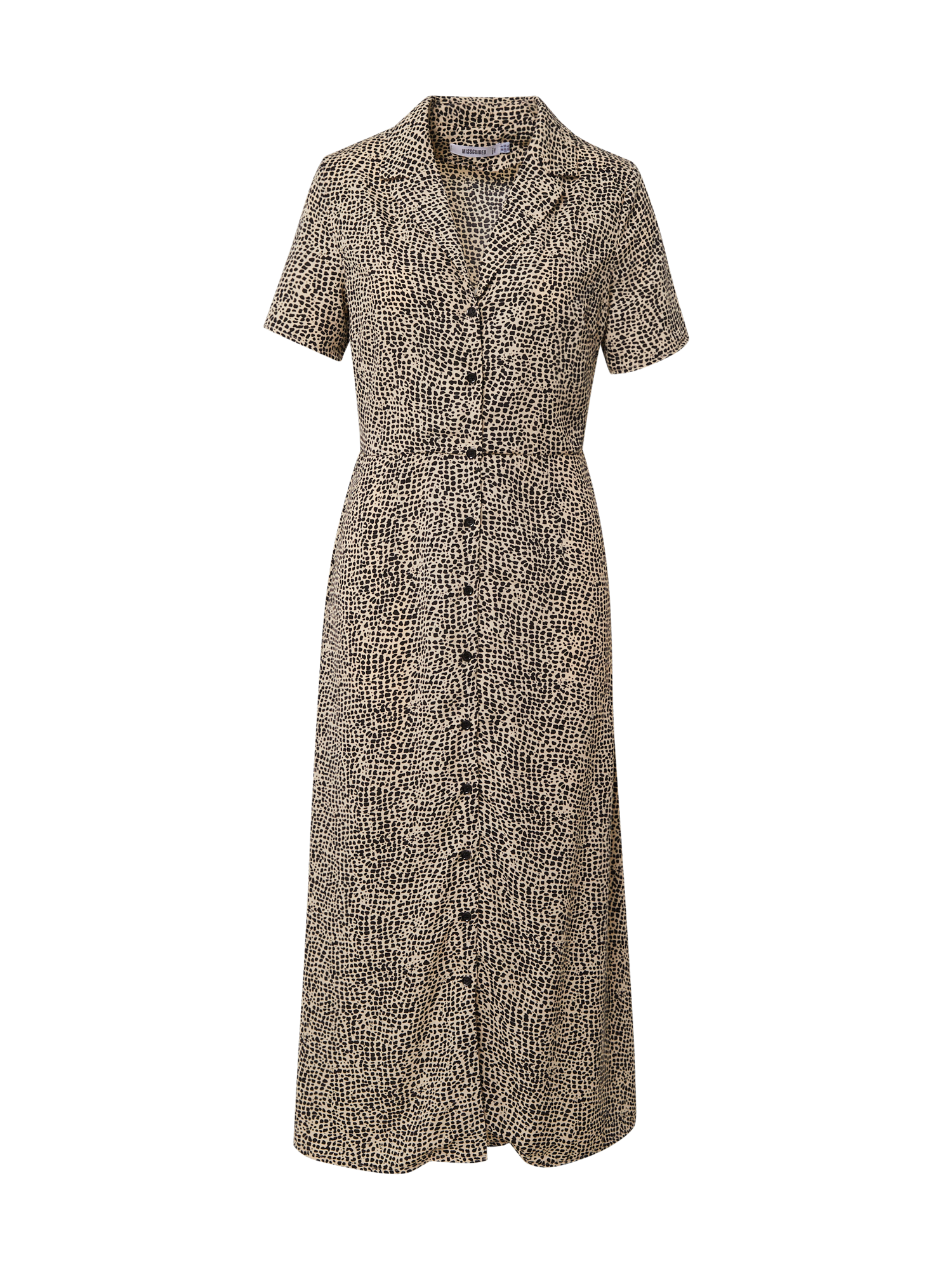 Missguided Sukienka koszulowa w kolorze Jasnobrązowym 