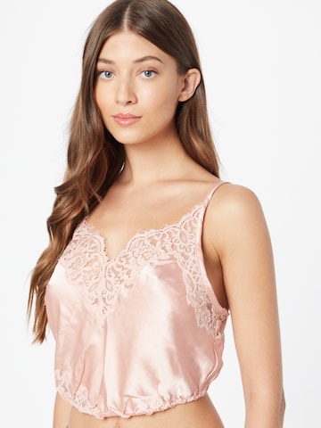 Free People Pajama Shirt in Pink: front