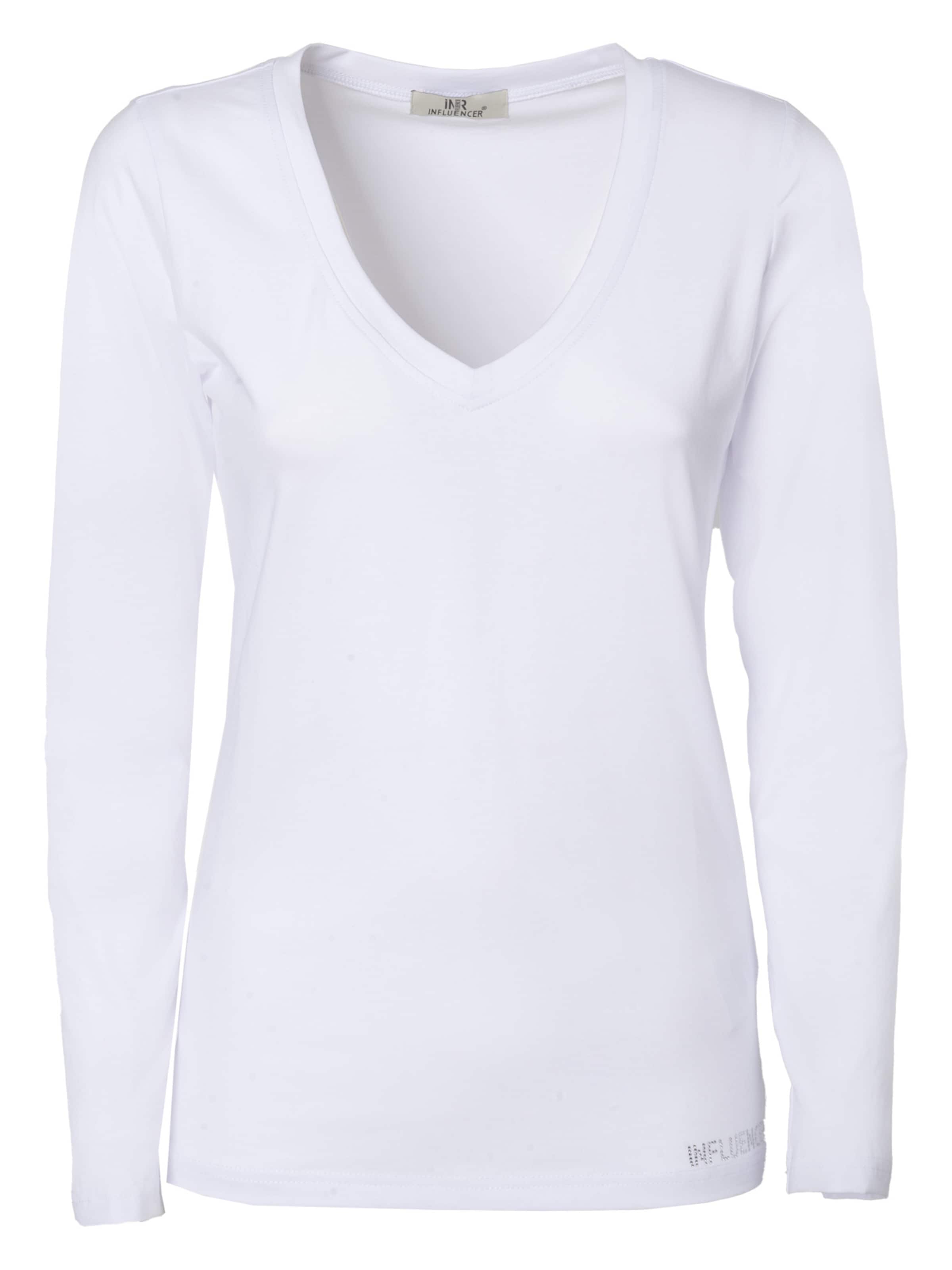 Influencer Shirt in Weiß: Vorderseite