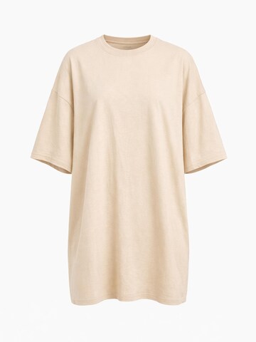 Worldclassca Oversized Shirt in Beige: front