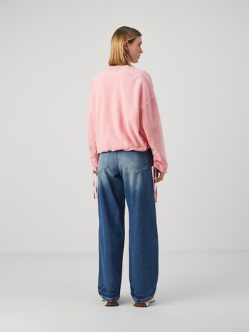 BOSS Orange Sweatshirt 'C_Efem' in Pink: back