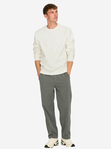 Only & Sons Sweatshirt 'Connor' in White