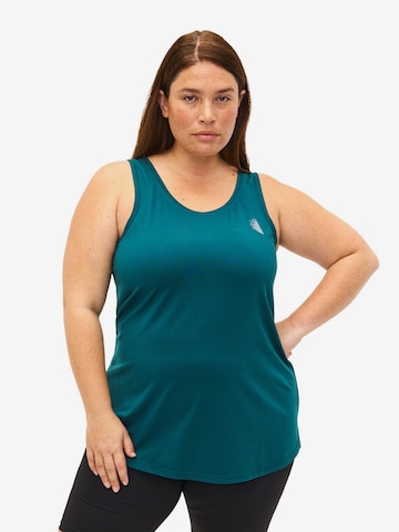 Active by Zizzi Sports Top 'ABASIC' in Green: front