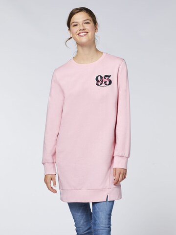 Oklahoma Jeans Kleid in Pink: predná strana