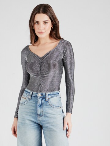 PIECES Shirt bodysuit 'PCPANDRA' in Black: front
