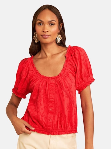 love & roses - Blusa en rojo: frente