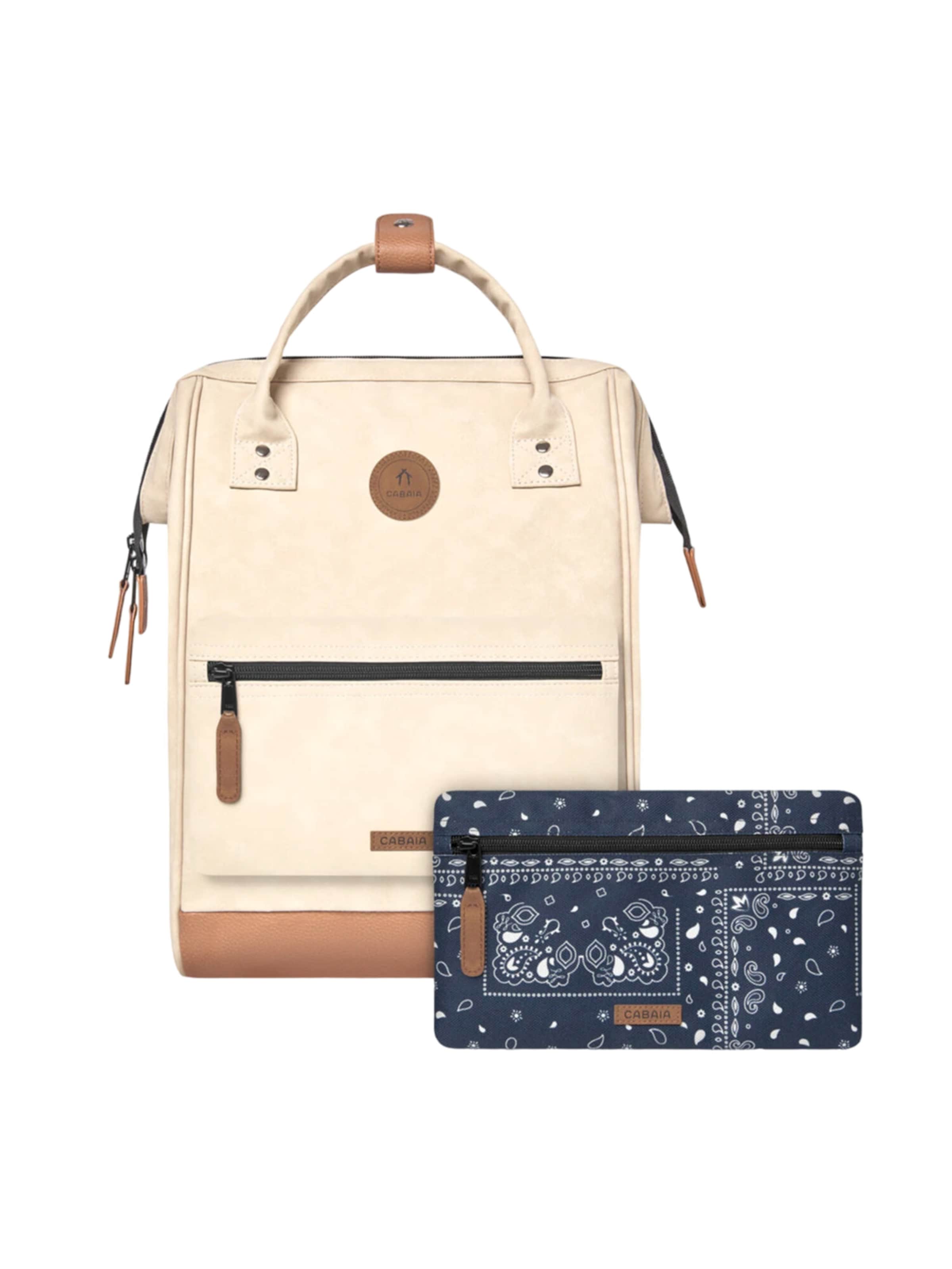 Cabaia Backpack 'Andenne M' in Beige: front