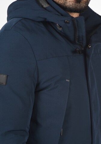 INDICODE JEANS Winterjas 'Madot' in Blauw