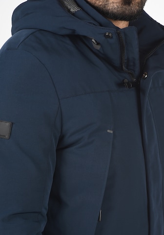 INDICODE JEANS Winter Jacket 'Madot' in Blue