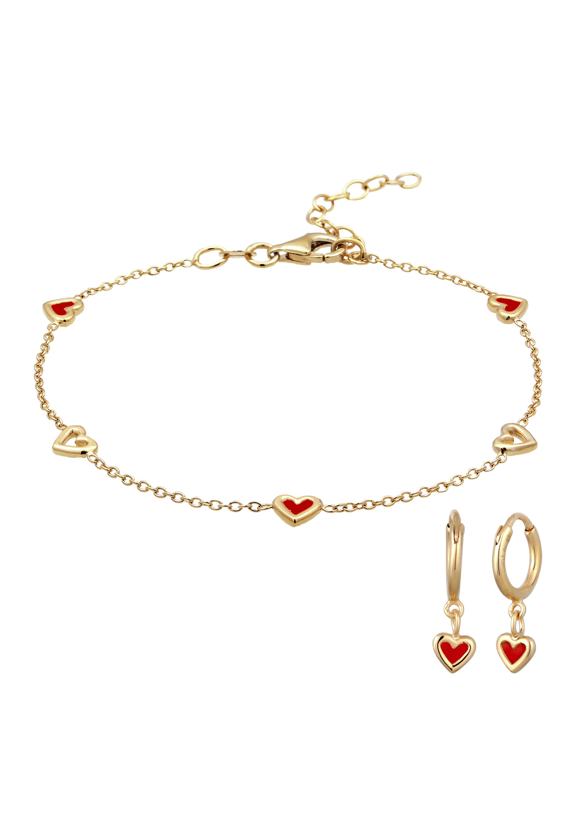 ELLI Jewelry set in Gold: front