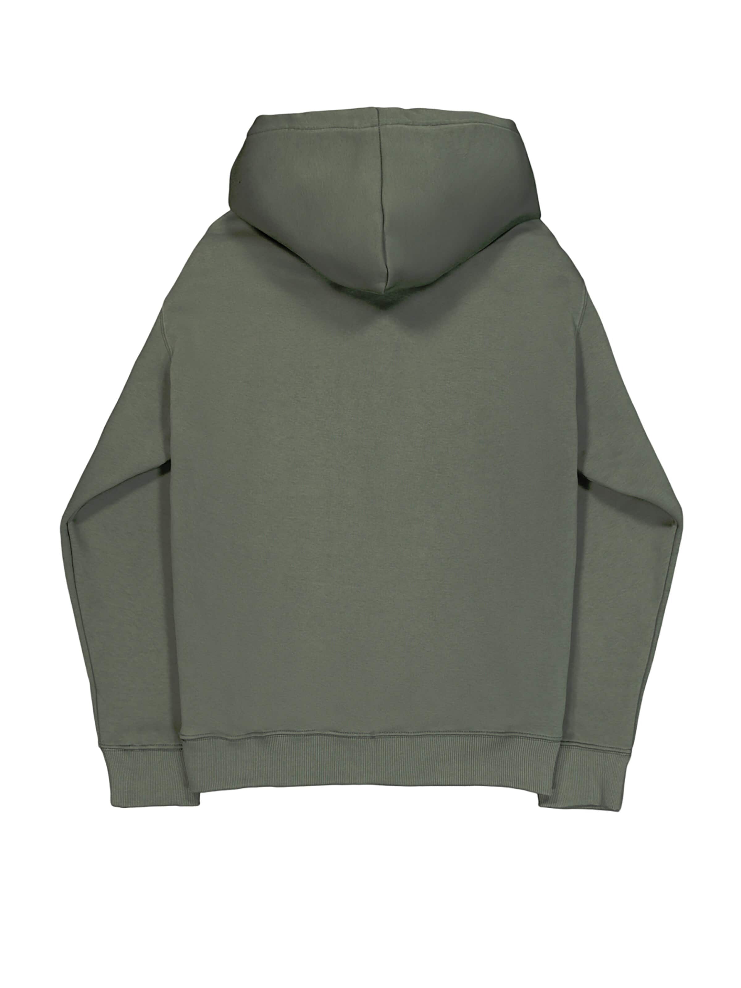 ALPHA INDUSTRIES Zip-Up Hoodie in Green