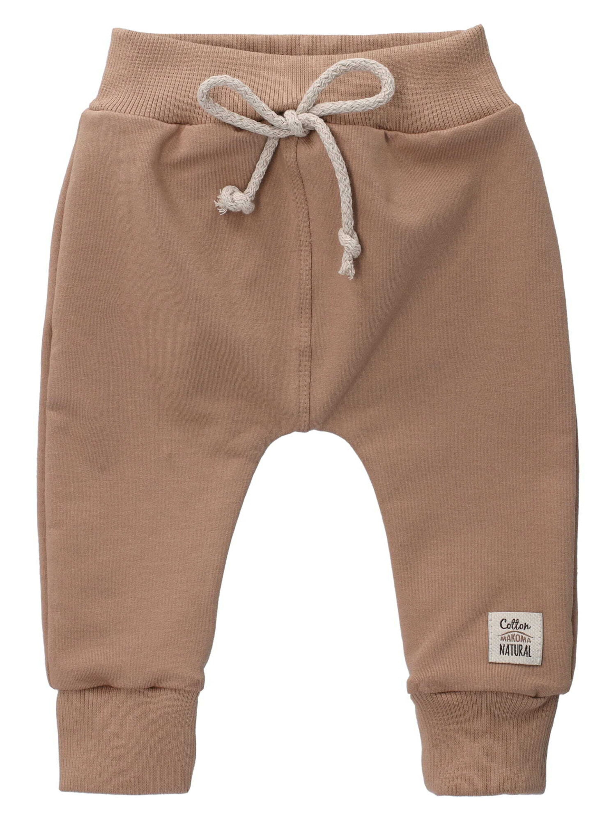 Makoma Tapered Trousers in Brown: front