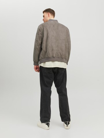 Jack & Jones Plus Between-Season Jacket 'ROCKY' in Grey