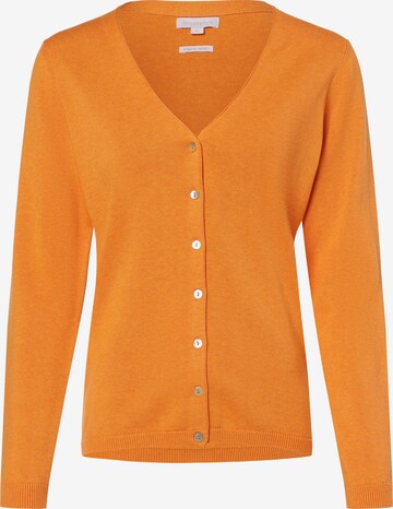 Brookshire Knit Cardigan in Orange: front