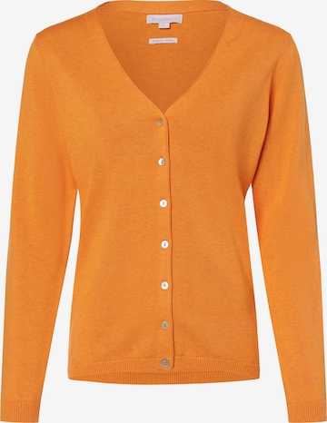 Brookshire Knit Cardigan in Orange: front