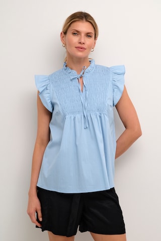 CULTURE Blouse 'Chresta' in Blauw: voorkant