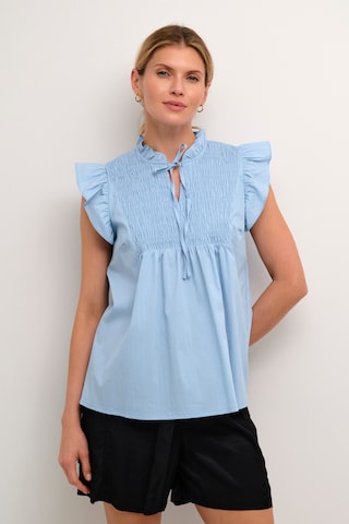 CULTURE Blouse 'Chresta' in Blue: front