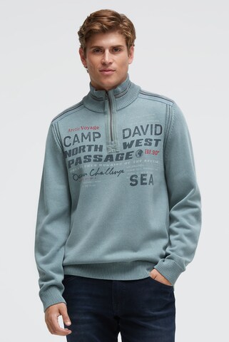 CAMP DAVID Sweater in Green: front
