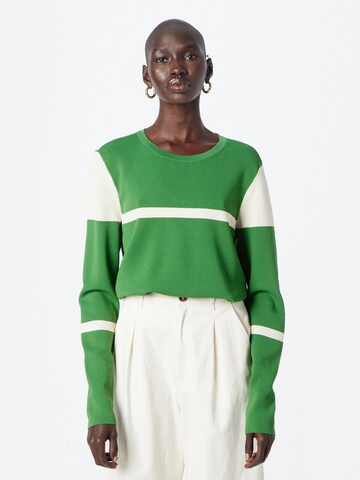 LA STRADA UNICA Sweater 'DANY' in Green: front