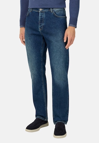 Coupe slim Jean 'B SUSTAINABLE' Boggi Milano en bleu : devant