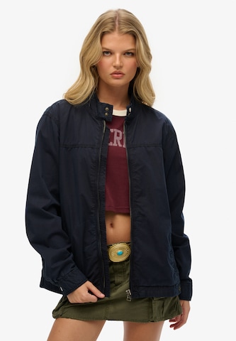 Veste mi-saison Superdry en bleu : devant