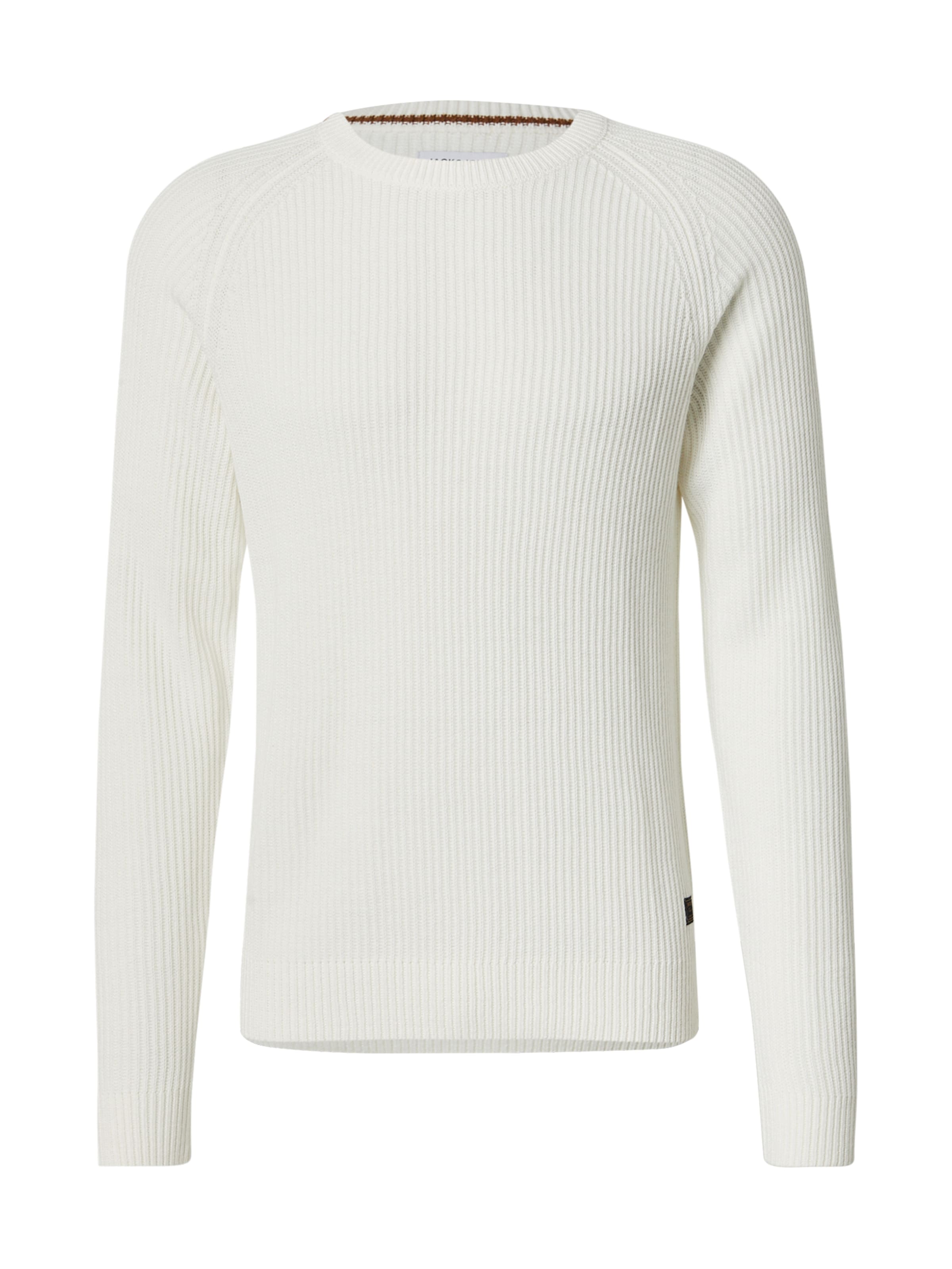 JACK & JONES Sweater in White: front