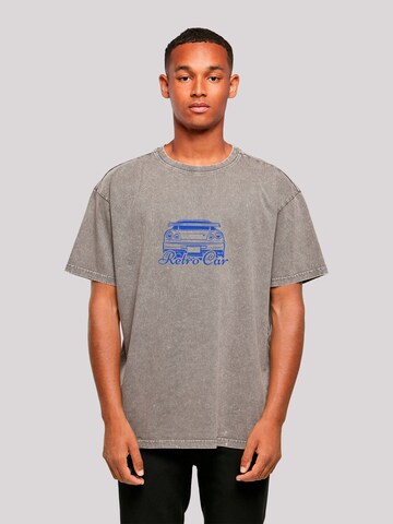 T-Shirt 'Retro Car Japanese Streetstyle' F4NT4STIC en gris