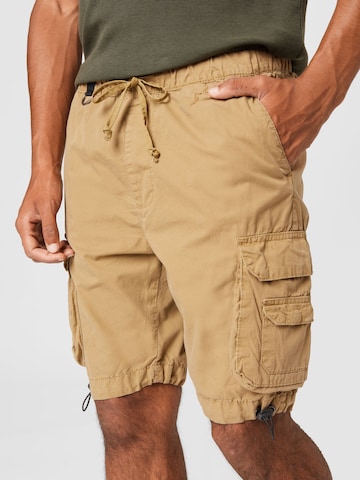 Urban Classics Regular Cargo Pants in Beige