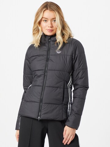 ADIDAS ORIGINALS Zimní bunda – černá: přední strana