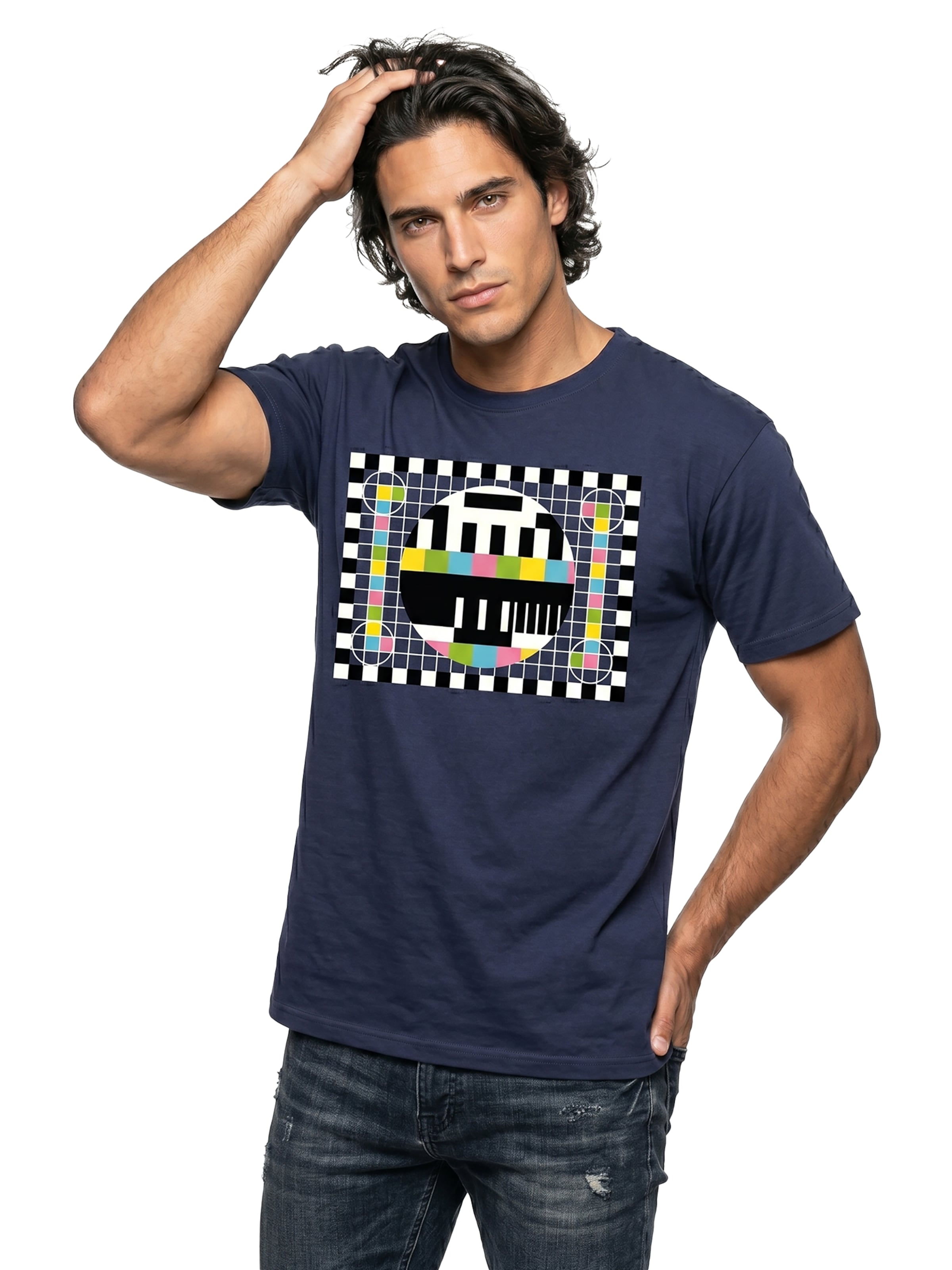 MAKAYA Shirt 'Testbild' in Blue