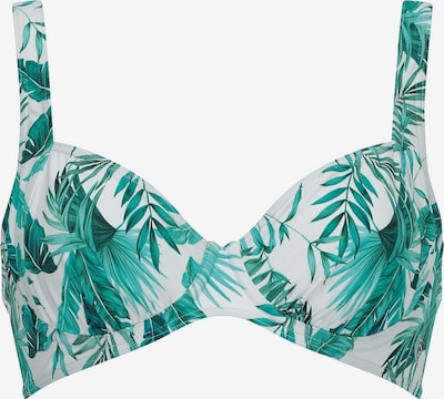 OLYMPIA Bikinitop in 75/B in türkis / weiß, Produktansicht