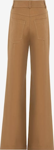 NOCTURNE - Pierna ancha Pantalón en marrón