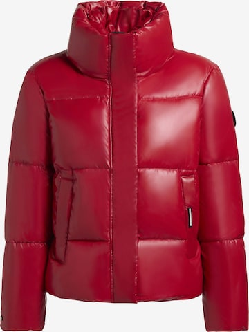khujo Winterjacke 'Rinja Shiny-YM in Rot: Vorderseite