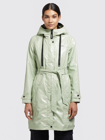 khujo Between-seasons coat 'Alecia' in Green: front