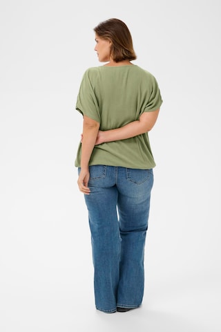 KAFFE CURVE Bluzka 'KCami' w kolorze zielony