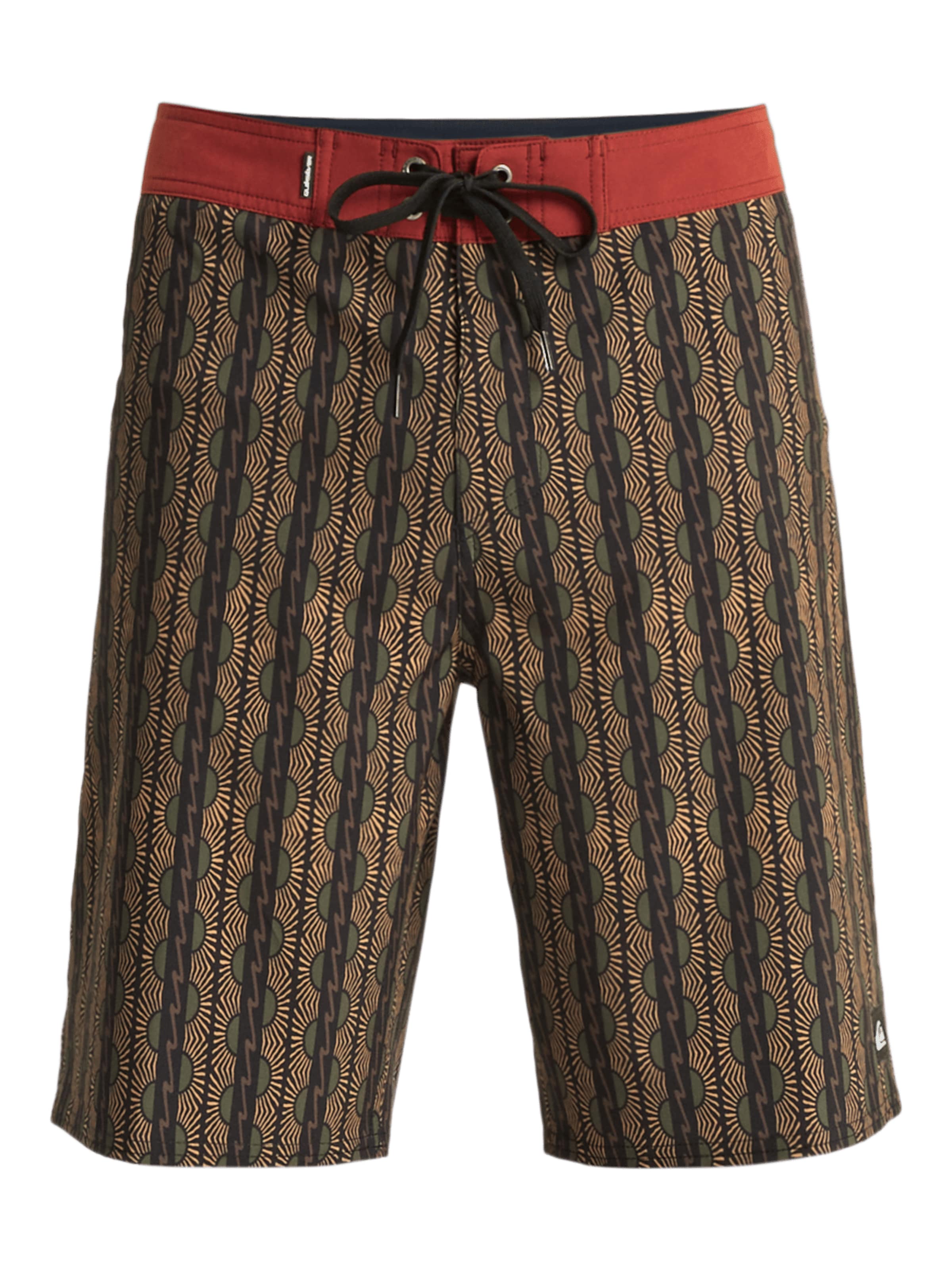 QUIKSILVER Swimming Trunks 'Surfsilk Straight 20' in Brown: front